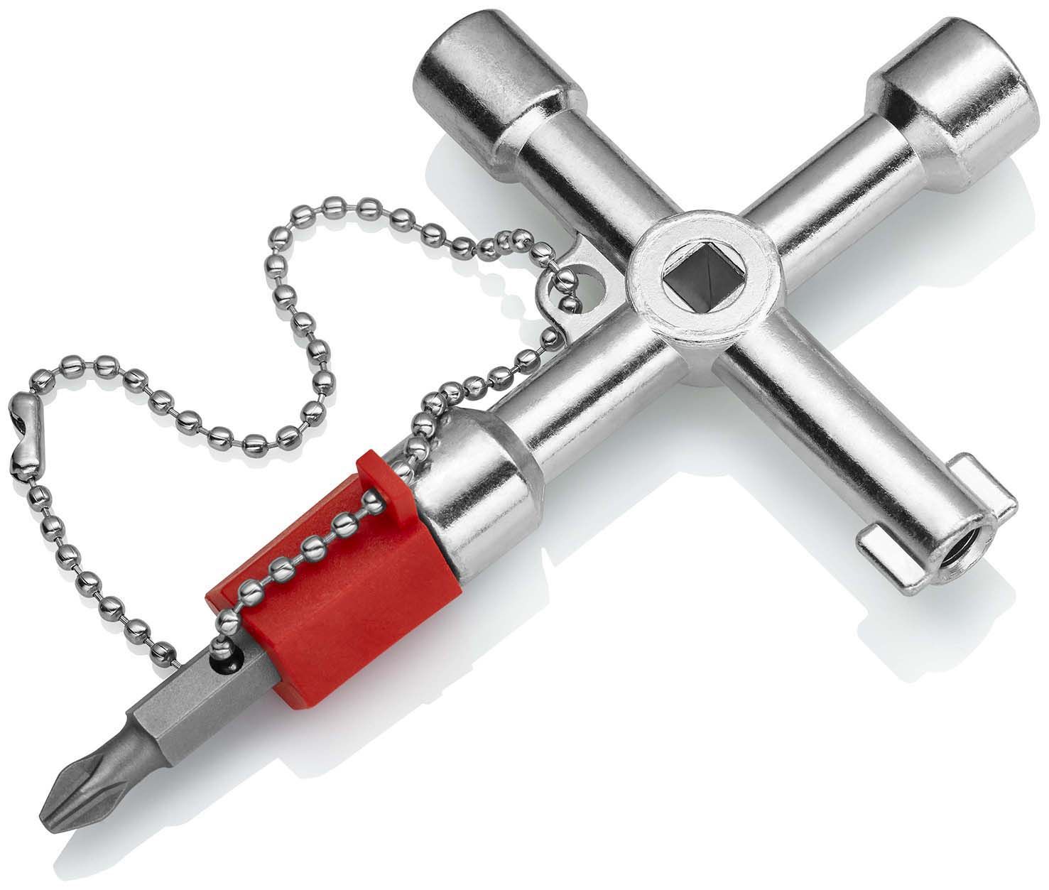 KNIPEX 00 11 03 Klíč na rozvodné skříně pro běžné skříně a systémy zavírání 76 mm