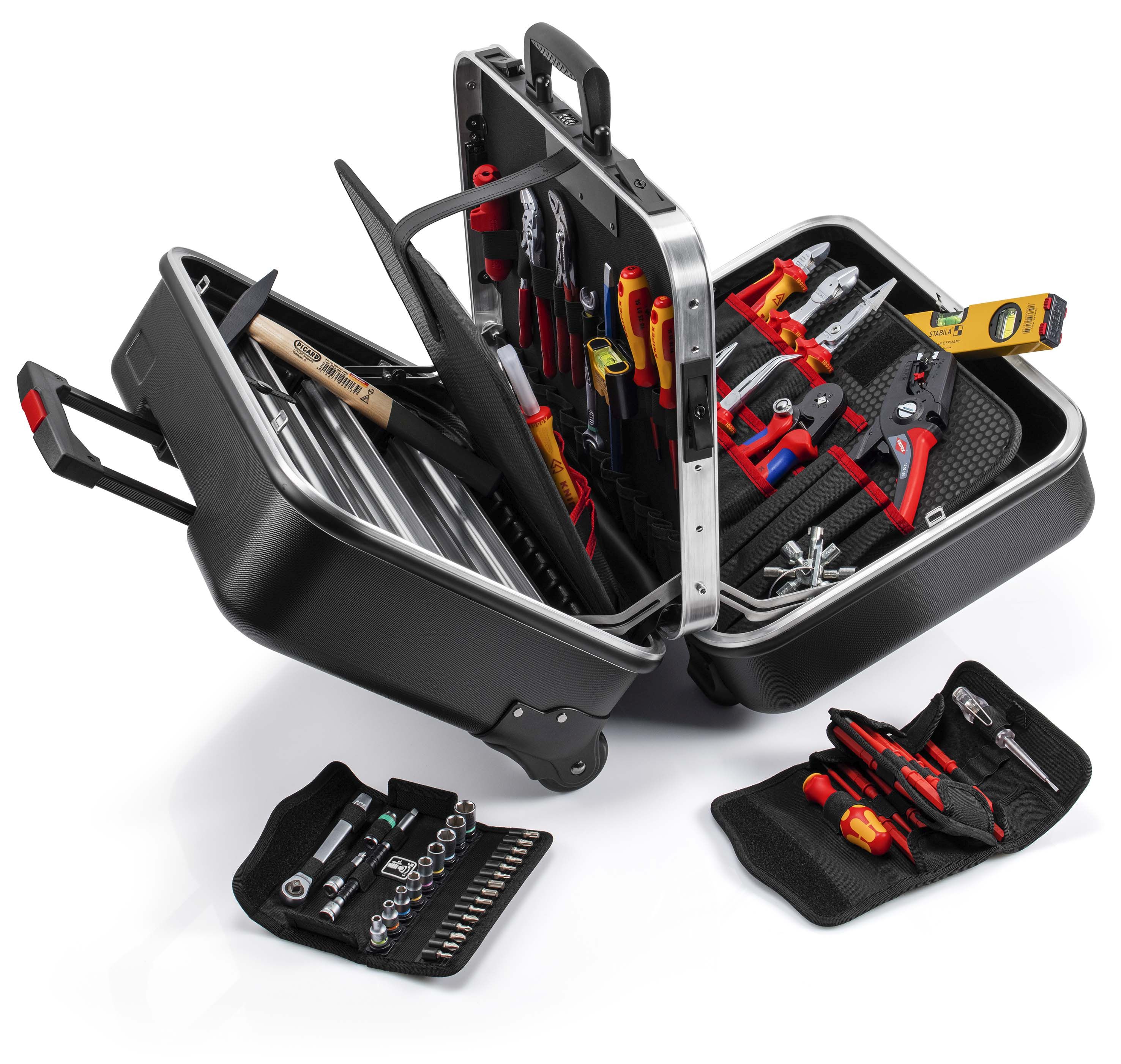 KNIPEX 00 21 41 kufřík na nářadí „BIG Twin Move“ Elektro 63dílné 290 mm