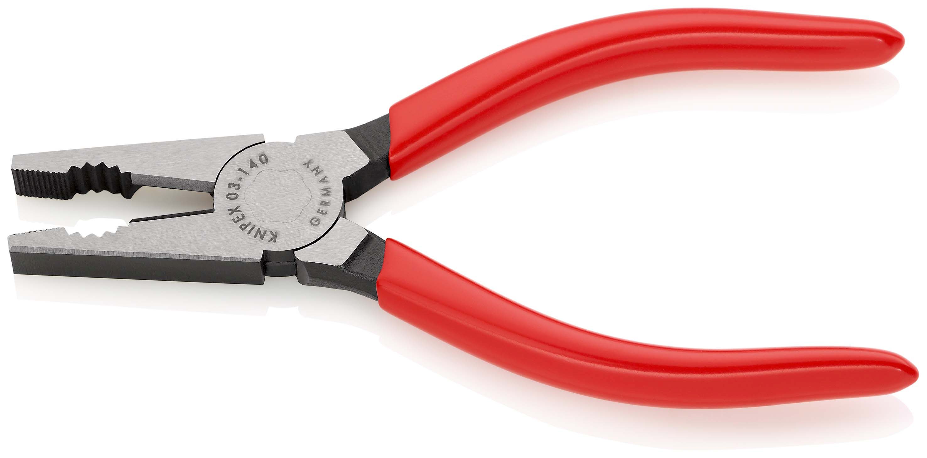 KNIPEX 03 01 140 Kombinované kleště potaženo plastem atramentované na černo 140 mm