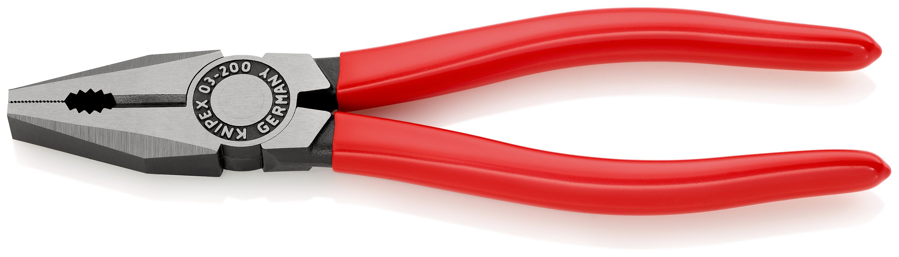 KNIPEX 03 01 200 Kombinované kleště potaženo plastem atramentované na černo 200 mm