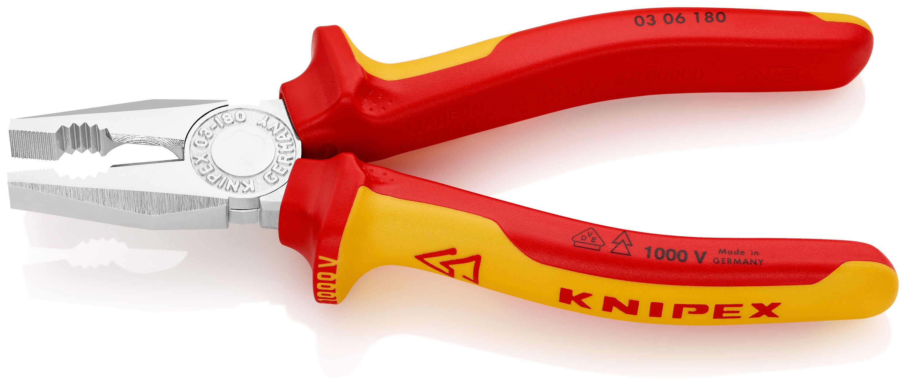KNIPEX 03 06 180 Kombinované kleště izolované 180 mm