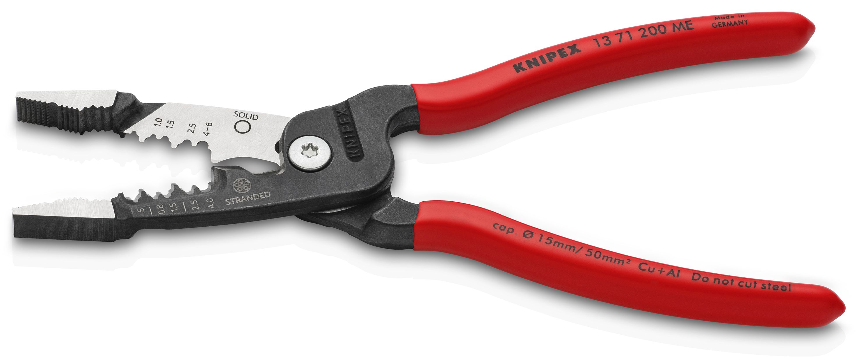 KNIPEX 13 71 200 ME WireStripper metrický model potaženo plastem atramentované na černo 200 mm