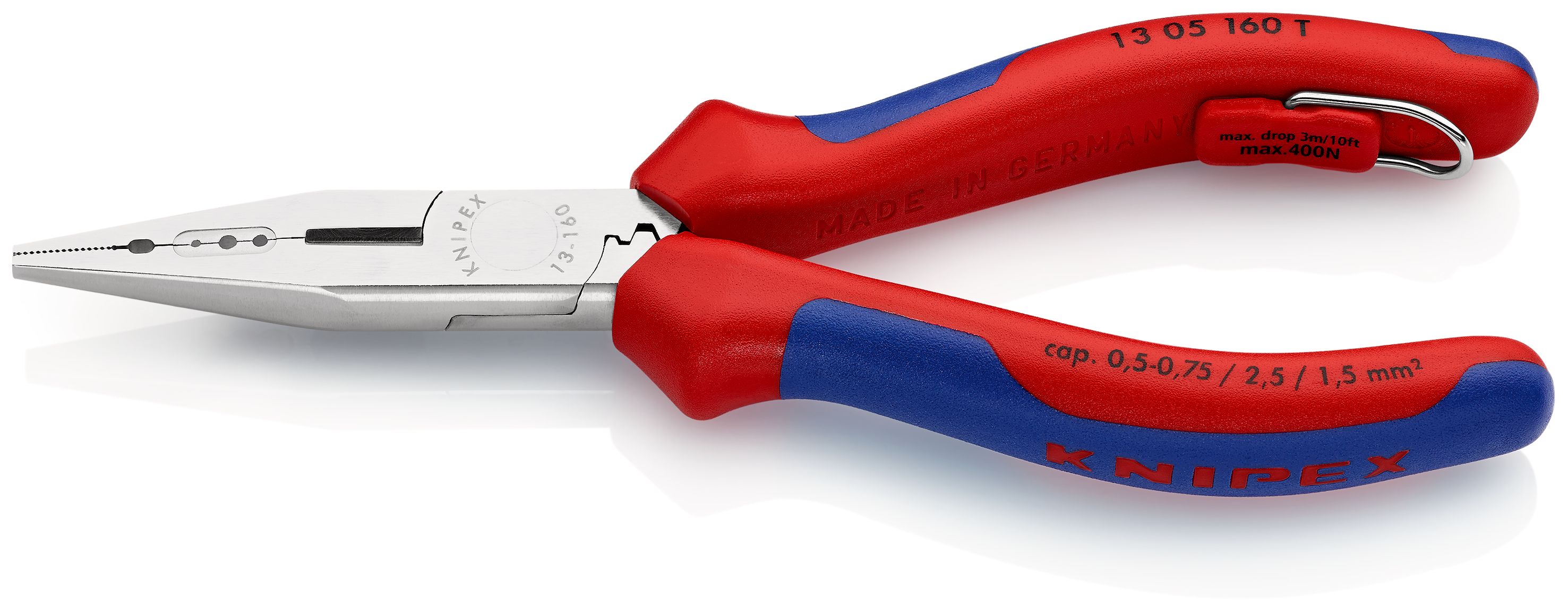 KNIPEX 13 81 200 Elektroinstalační kleště potaženo plastem atramentované na černo 200 mm
