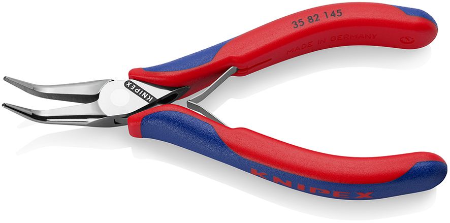 KNIPEX 35 82 145 Úchopové kleště pro elektroniku S průvlečným kloubem s vícekomponentními rukojeťmi 145 mm