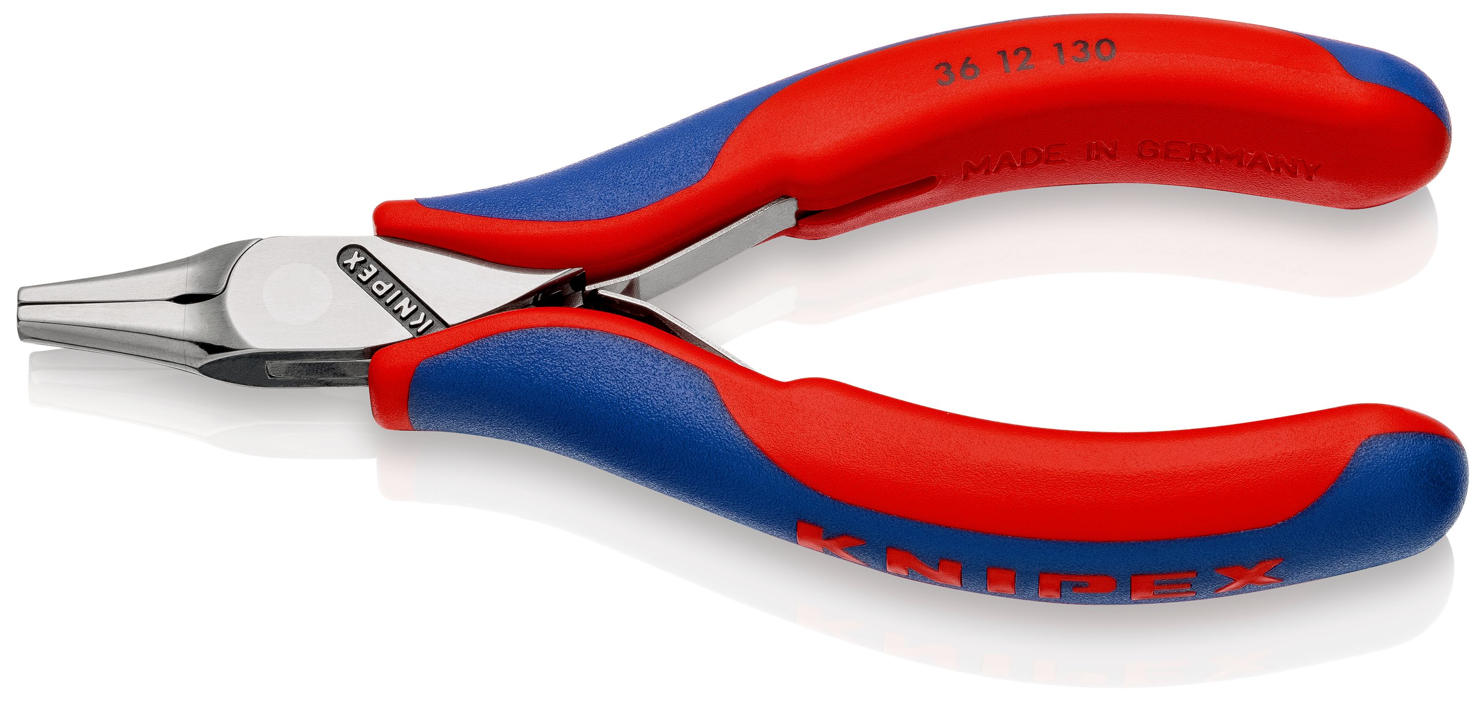KNIPEX 36 12 130 Kleště pro osazování elektronických součástek s vícekomponentními rukojeťmi 130 mm