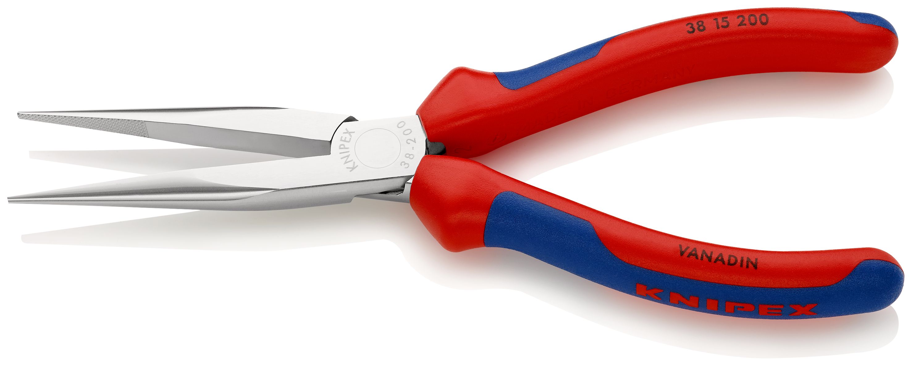 KNIPEX 38 15 200 Kleště pro mechaniky s vícekomponentními rukojeťmi chromované 200 mm