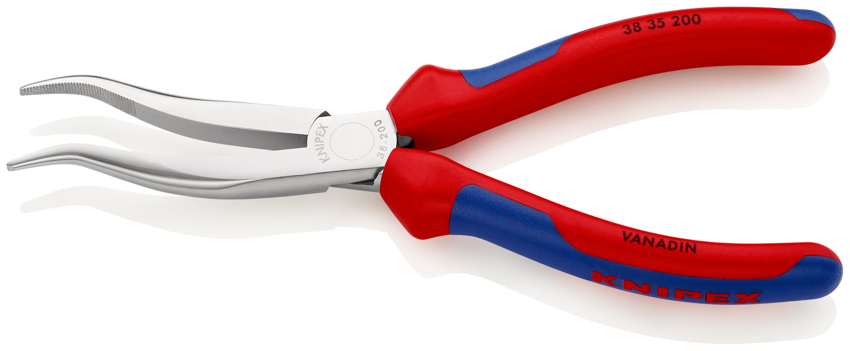 KNIPEX 38 35 200 Kleště pro mechaniky s vícekomponentními rukojeťmi chromované 200 mm
