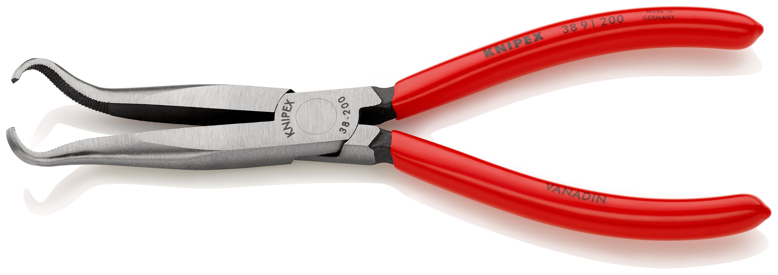 KNIPEX 38 91 200 Kleště pro mechaniky potaženo plastem atramentované na černo 200 mm
