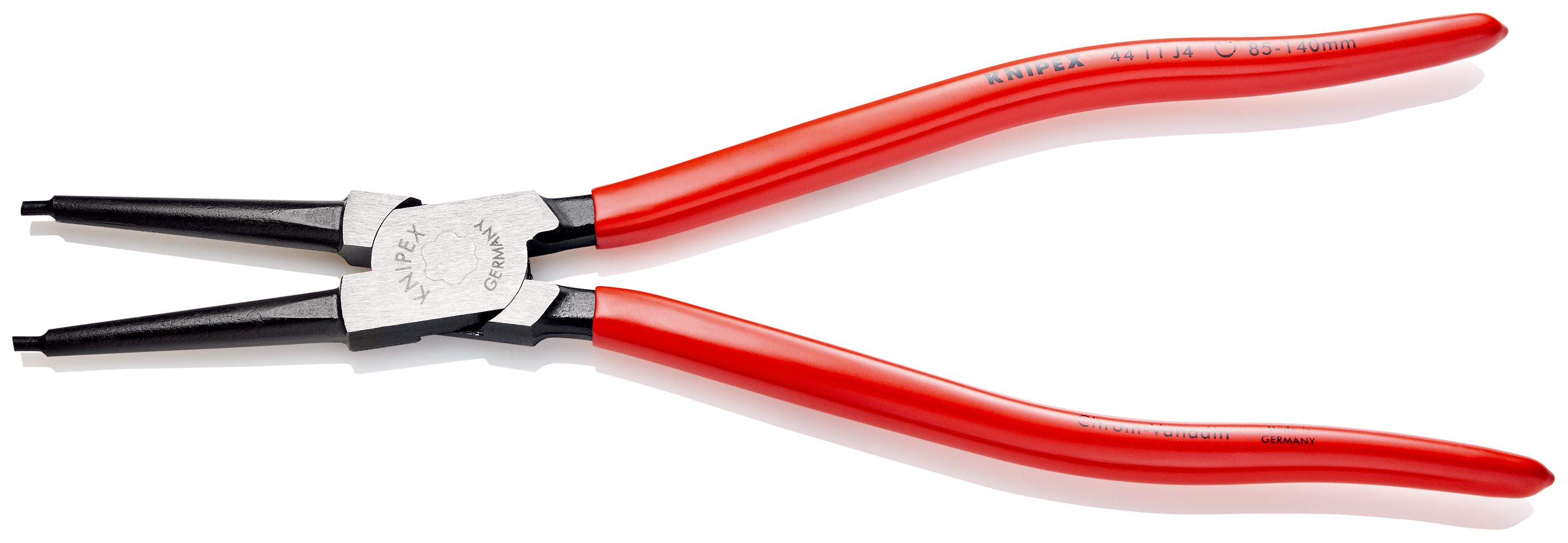 KNIPEX 44 11 J4 Kleště na pojistné kroužky pro vnitřní kroužky v otvorech potaženo plastem atramentované na černo 320 mm