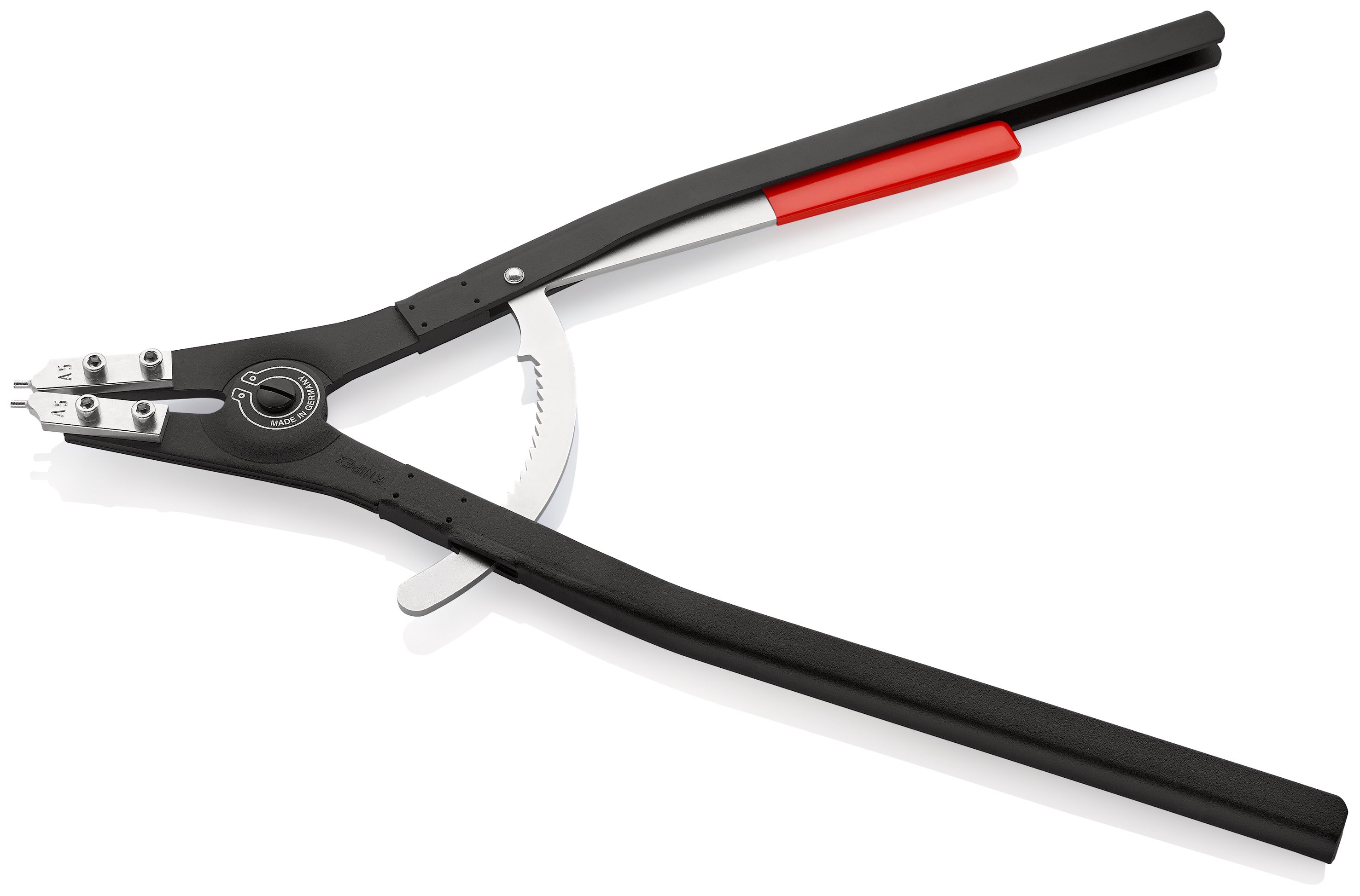 KNIPEX 46 10 A5 Kleště na pojistné kroužky pro vnější kroužky na hřídelích lakováno černou práškovou barvou 560 mm