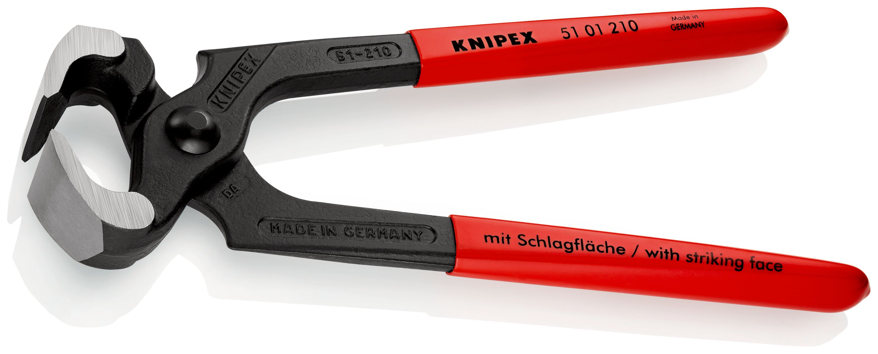 KNIPEX 51 01 210 Kladivové kleště potaženo plastem atramentované na černo 210 mm