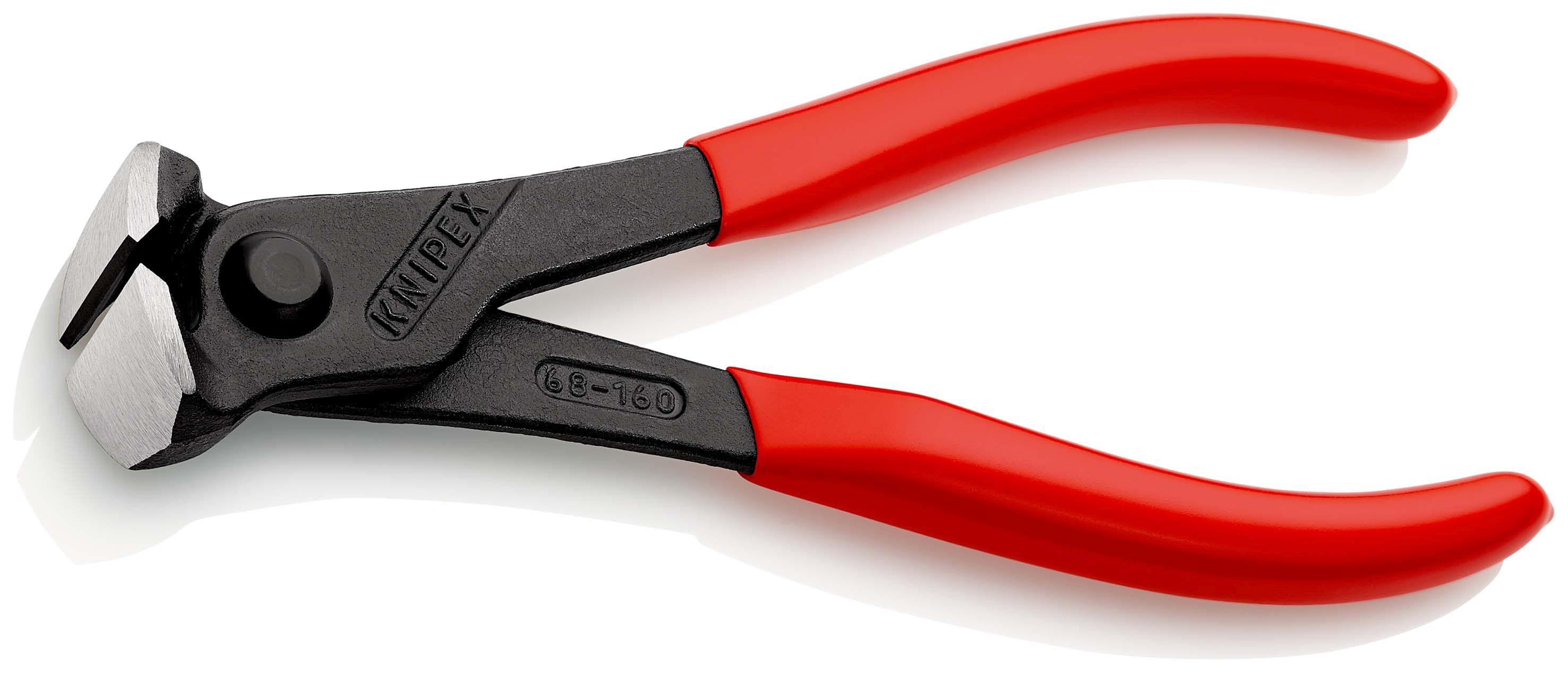 KNIPEX 68 01 160 Čelní štípací kleště potaženo plastem atramentované na černo 160 mm