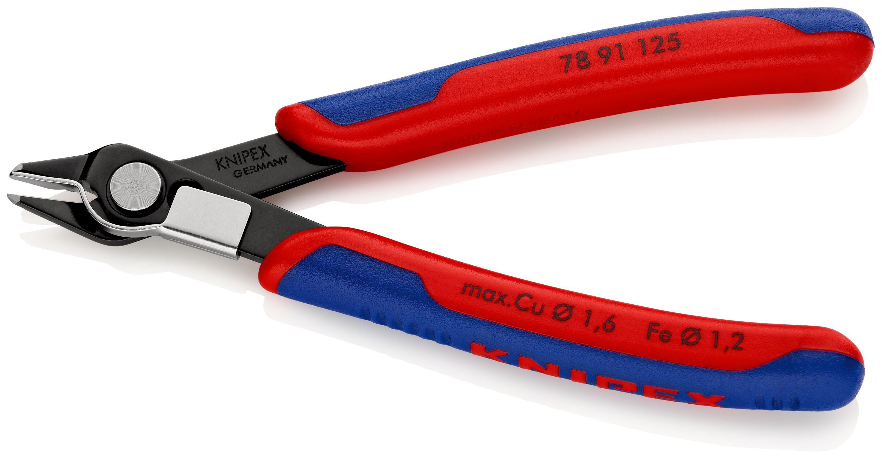KNIPEX 78 91 125 Electronic Super Knips® s vícekomponentními rukojeťmi leštěné 125 mm