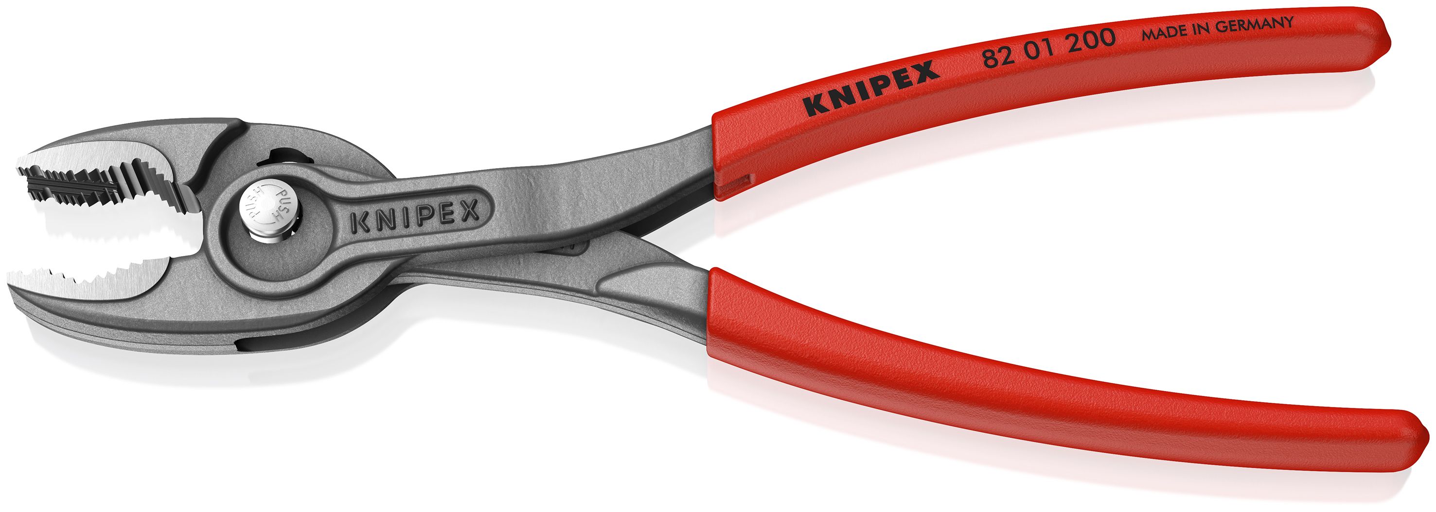 KNIPEX 82 01 200 TwinGrip Přední a boční uchopovací kleště potaženy neklouzavým plastem fosfátováno atramentolem na šedo 200 mm