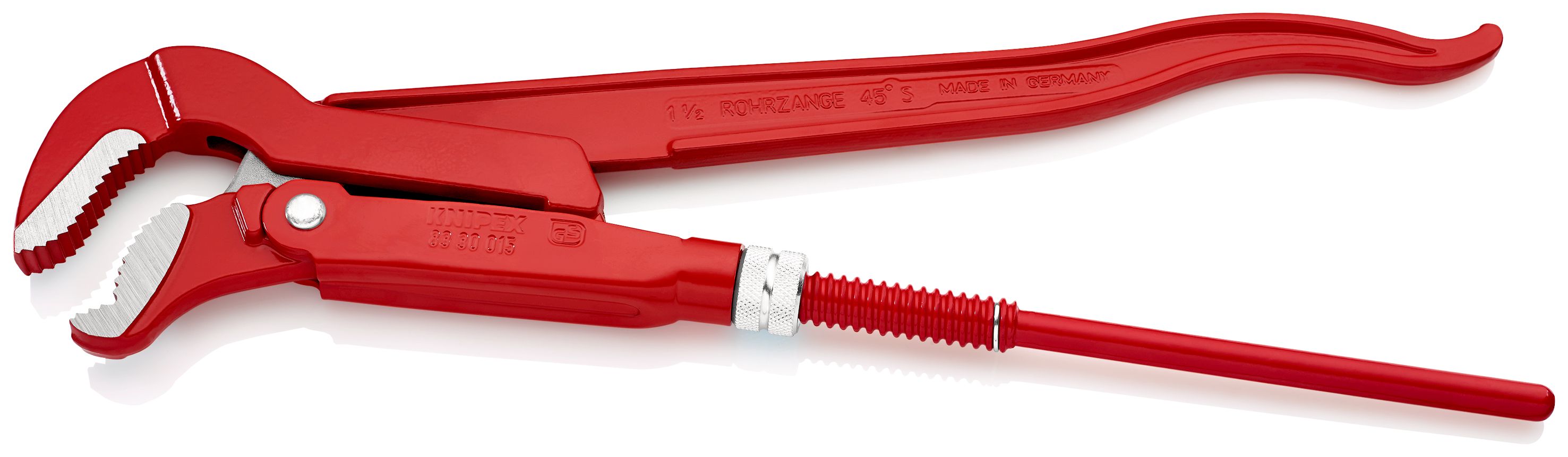 KNIPEX 83 30 015 Hasák s čelistmi ve tvaru S stříkáno červenou práškovou barvou 420 mm