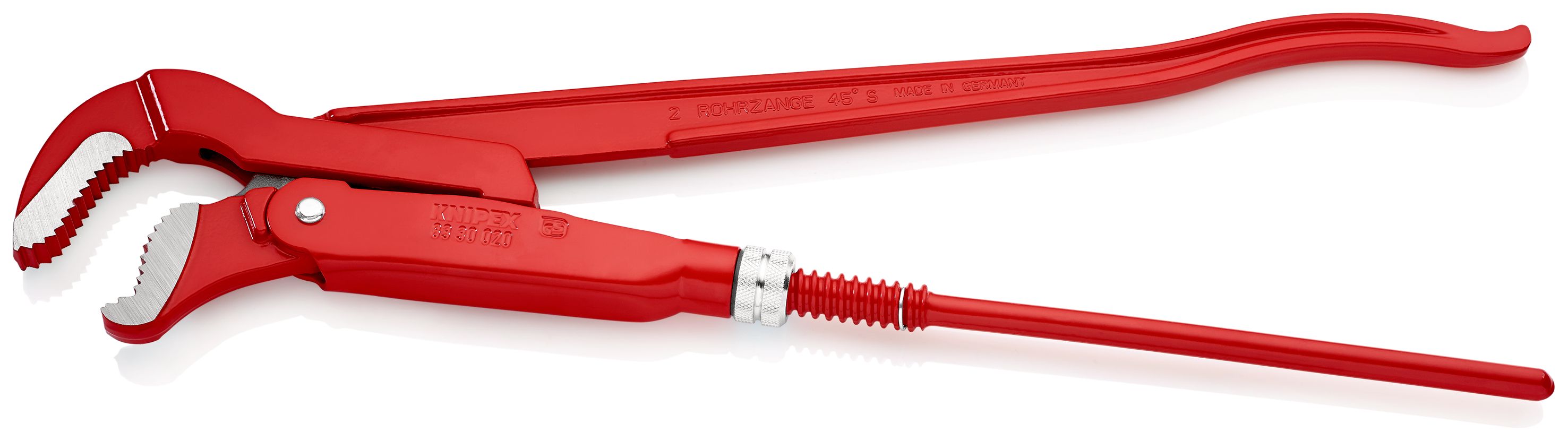 KNIPEX 83 30 020 Hasák s čelistmi ve tvaru S stříkáno červenou práškovou barvou 570 mm