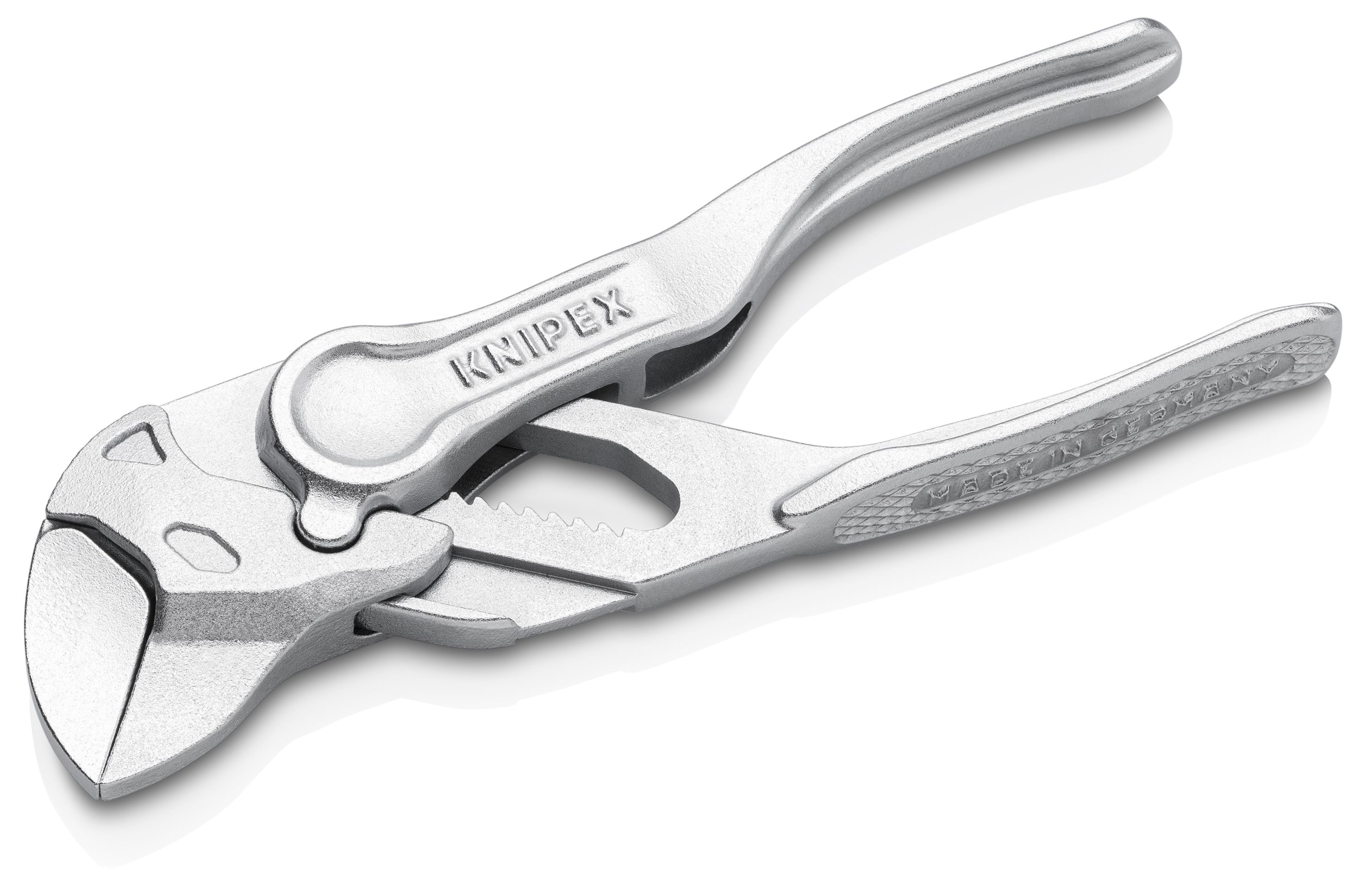 KNIPEX 86 04 100 Klešťový klíč XS kleště a klíč v jediném nástroji hrubý povrch chromované 100 mm