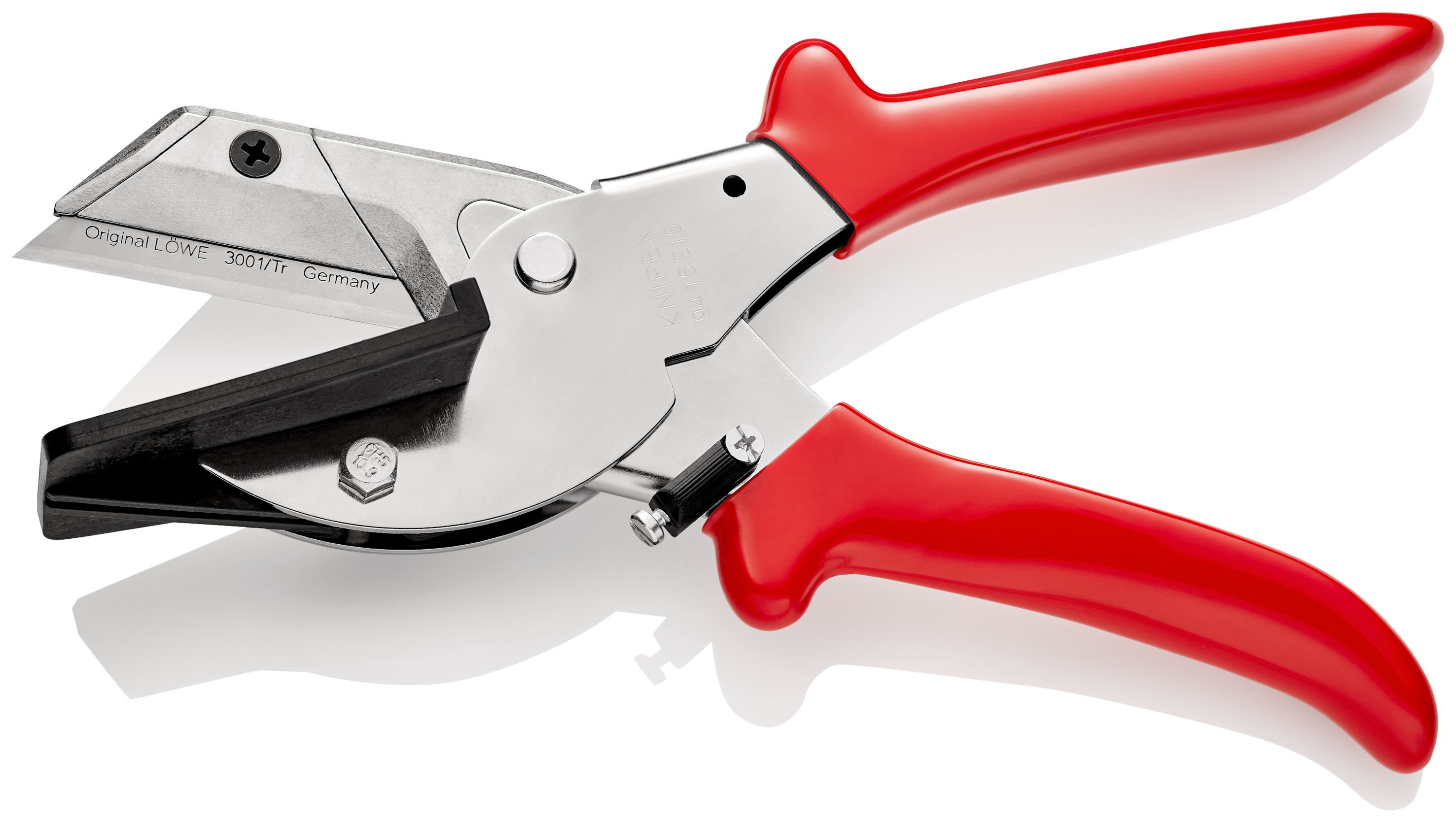 KNIPEX 94 15 215 Nůžky na ploché kabely s návleky z umělé hmoty chromované 215 mm