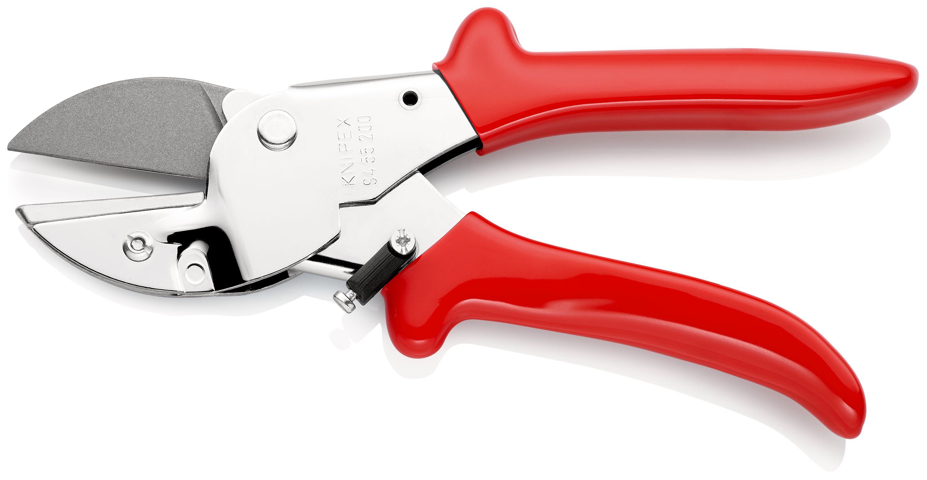 KNIPEX 94 55 200 Kovadlinkové nůžky s návleky z umělé hmoty chromované 200 mm