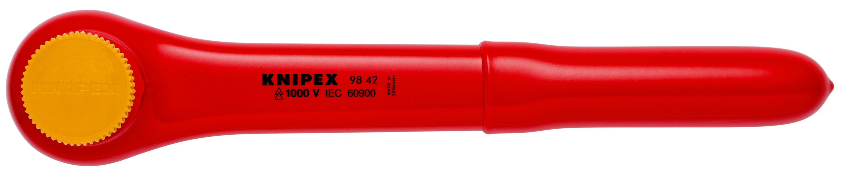 KNIPEX 98 42 Přestavitelná ráčna s vnějším čtyřhranem 1/2" 265 mm