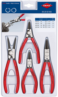 KNIPEX 00 20 03 V02 Sada kleští na pojistné kroužky 4 díly