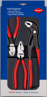 KNIPEX 00 20 10 Sada silových kleští 1x 02 01 180, 1x 87 01 250, 1x 74 01 160