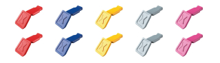 KNIPEX 00 61 10 C V01 ColorCode klipy mix barev 1 (10 kusů)