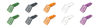 KNIPEX 00 61 10 C V02 ColorCode klipy mix barev 2 (10 kusů)