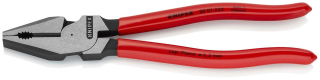 KNIPEX 02 01 225 Silové kombinované kleště potaženo plastem atramentované na černo 225 mm