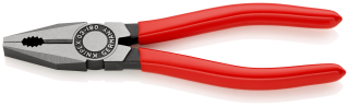 KNIPEX 03 01 180 Kombinované kleště potaženo plastem atramentované na černo 180 mm