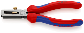 KNIPEX 11 02 160 Odizolovací kleště S otevírací pružinou, univerzální s vícekomponentními rukojeťmi atramentované na černo 160 mm