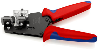 KNIPEX 12 12 02 Přesné odizolovací kleště s tvarovými noži s vícekomponentními rukojeťmi leštěné 195 mm