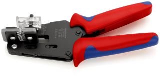 KNIPEX 12 12 06 Přesné odizolovací kleště s tvarovými noži s vícekomponentními rukojeťmi leštěné 195 mm