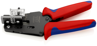 KNIPEX 12 12 10 Přesné odizolovací kleště s tvarovými noži s vícekomponentními rukojeťmi leštěné 195 mm
