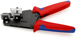KNIPEX 12 12 13 Přesné odizolovací kleště s tvarovými noži s vícekomponentními rukojeťmi leštěné 195 mm