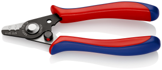 KNIPEX 12 82 130 SB Odizolovací kleště na světlovody s plastovými návleky rukojetí leštěné 130 mm