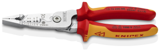 KNIPEX 13 76 200 ME WireStripper metrický model izolované vícesložkovými návleky, certifikace VDE chromované 200 mm