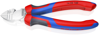 KNIPEX 14 25 160 Boční odizolovací kleště s komfortní rukojeti chromované 160 mm