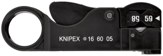 KNIPEX 16 60 05 SB Odizolovací nástroj na koaxiální kabely  105 mm