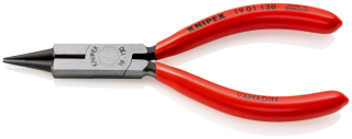 KNIPEX 19 01 130 Kleště s kulatými čelistmi s břitem (ozdobné ohýbací kleště) potaženo plastem atramentované na černo 130 mm