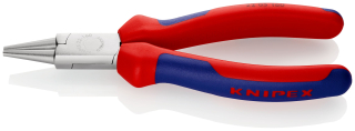 KNIPEX 22 05 160 Kleště s kulatými čelistmi s vícekomponentními rukojeťmi chromované 160 mm