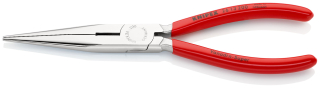 KNIPEX 26 13 200 Půlkulaté kleště s břity (úzké ploché kleště) potaženo plastem chromované 200 mm