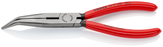 KNIPEX 26 21 200 Půlkulaté kleště s břity (úzké ploché kleště) potaženo plastem atramentované na černo 200 mm