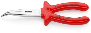 KNIPEX 26 27 200 Půlkulaté kleště s břity (úzké ploché kleště) izolace nanášená ponorem, zkoušeno podle norem VDE chromované 200 mm
