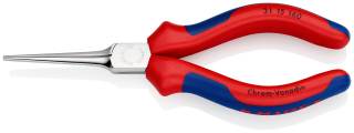 KNIPEX 31 15 160 Kleště pro uchopení (jehlové kleště) s vícekomponentními rukojeťmi chromované 160 mm