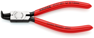 KNIPEX 44 21 J01 Kleště na pojistné kroužky pro vnitřní kroužky v otvorech potaženo plastem atramentované na černo 130 mm
