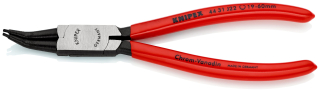 KNIPEX 44 31 J22 Kleště na pojistné kroužky pro vnitřní kroužky v otvorech Nahnutý v úhlu 45° potaženo plastem atramentované na černo 180 mm