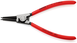 KNIPEX 46 11 A2 Kleště na pojistné kroužky pro vnější kroužky na hřídelích potaženo plastem atramentované na černo 180 mm