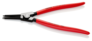 KNIPEX 46 11 A4 Kleště na pojistné kroužky pro vnější kroužky na hřídelích potaženo plastem atramentované na černo 320 mm