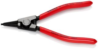KNIPEX 46 11 G2 Kleště na pojistné kroužky pro upínací kroužky na hřídelích potaženo plastem atramentované na černo 140 mm